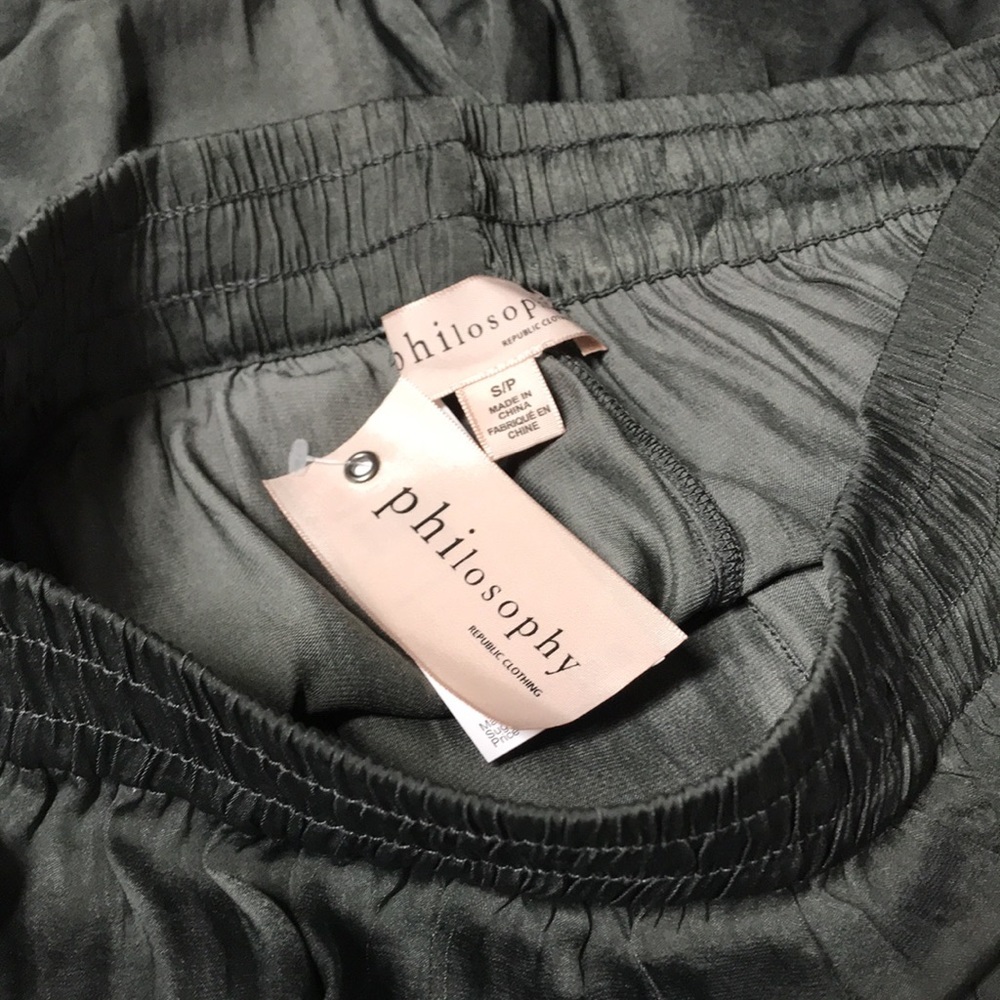 PHILOSOPHY Wide Legged Dark Grey Pants - Picture 7 of 8